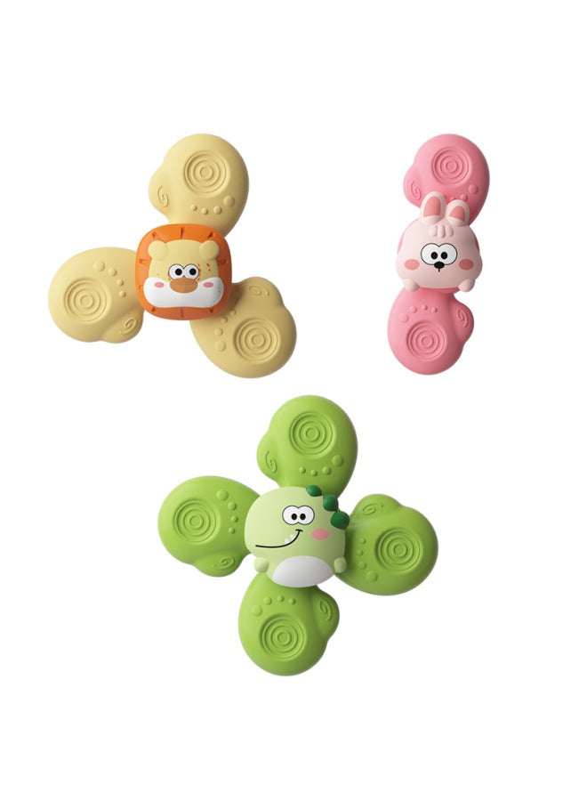 Infant Self-loading Sucker Turn Turn Music Baby Bathroom Bath Rotary Bite Animal Top Children's Educational Toys - Image 5
